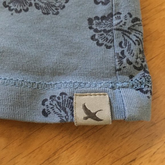 Blue Stretchy Jersey Floral Tank Top - Picture 5 of 8